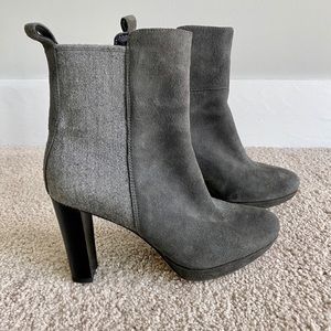 EUC Clark’s Heeled Mixed Media Bootie